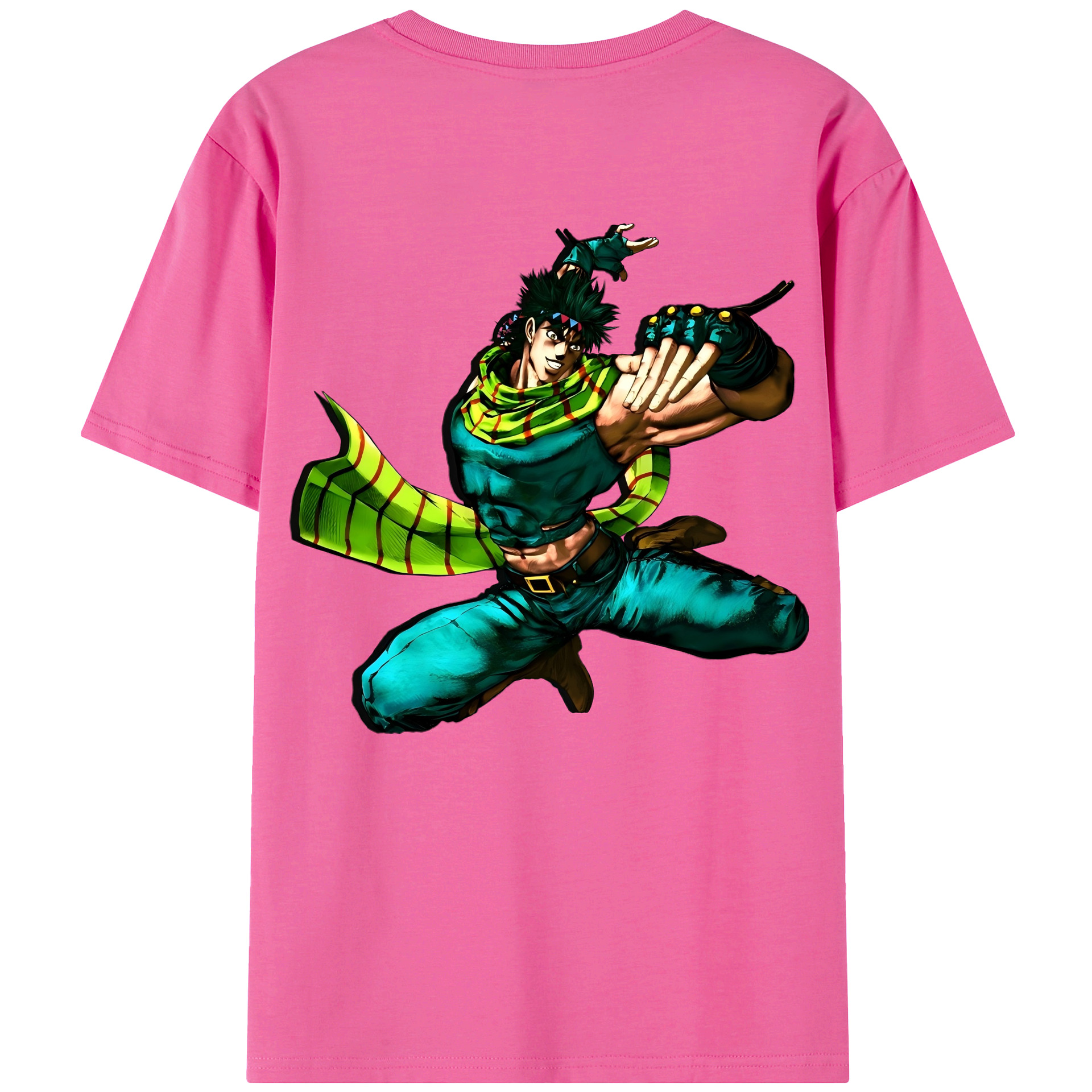 （画像用） ジョジョの奇妙な冒険 ジョセフ?ジョースター JoJo's Bizarre Adventure Joseph Joestar レディース半袖Tシャツ(バックプリント)